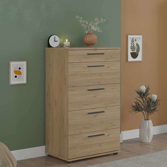 Hanah Home Cómoda de Roble Sfn-550-Ff-1